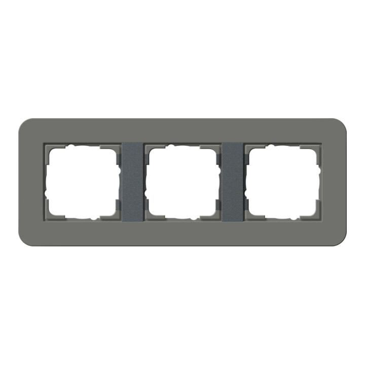Gira Cadre de recouvrement triple gris foncé/anthracite 0213423