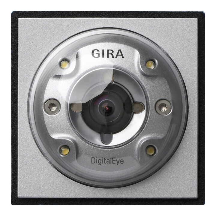 Gira Caméra couleur alu, encastrée, pour station de porte 126565