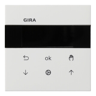 Gira Commande supérieure rws pour volet roulant + horloge 5366112