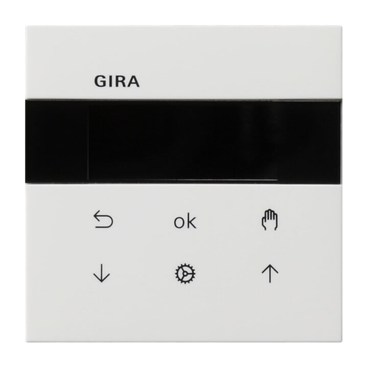 Gira Commande supérieure rws pour volet roulant + horloge 5366112