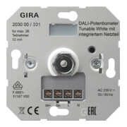 Gira DALI-Potentiometer Tun.WH Netzt.Einsatz 203000