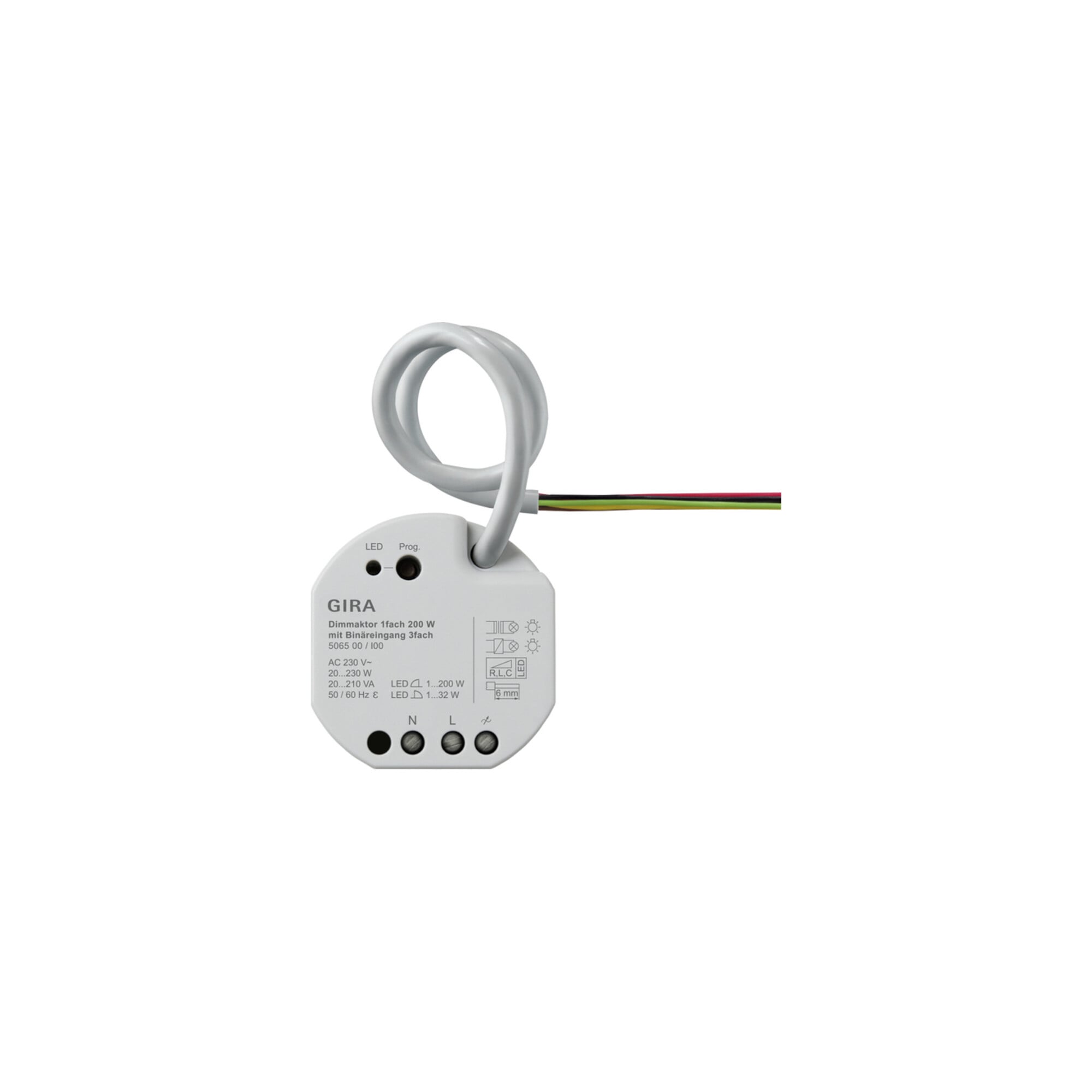 Gira Dimmaktor 1-fach 200W UP KNX Secure 506500