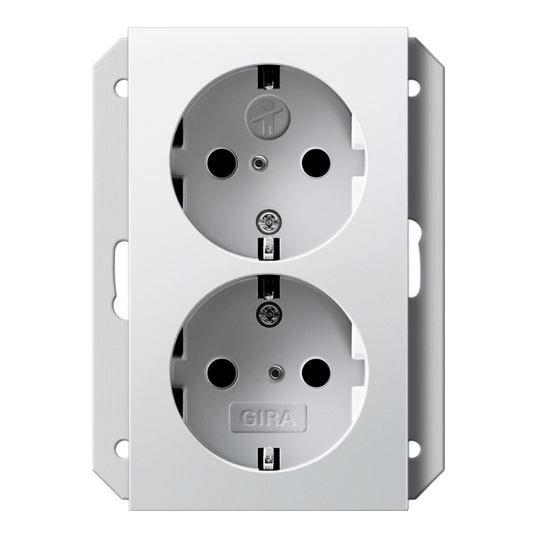 Gira Double prise SCHUKO simple rws mat 273127