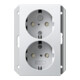 Gira Double prise SCHUKO simple rws mat 273127