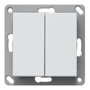 Gira Émetteur mural radio sans pile 2 boutons blanc pur 242203-1