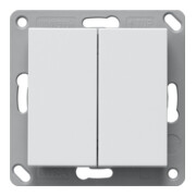 Gira Émetteur mural radio sans pile 2 boutons blanc pur 242203-3