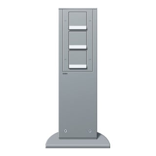 Gira Energiesäule 134126 Aluminium 491mm 3 Schutzkontakt-Steckdosen