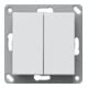 Gira Funk-Wandsend. batterielos 2fach reinweiß 242203