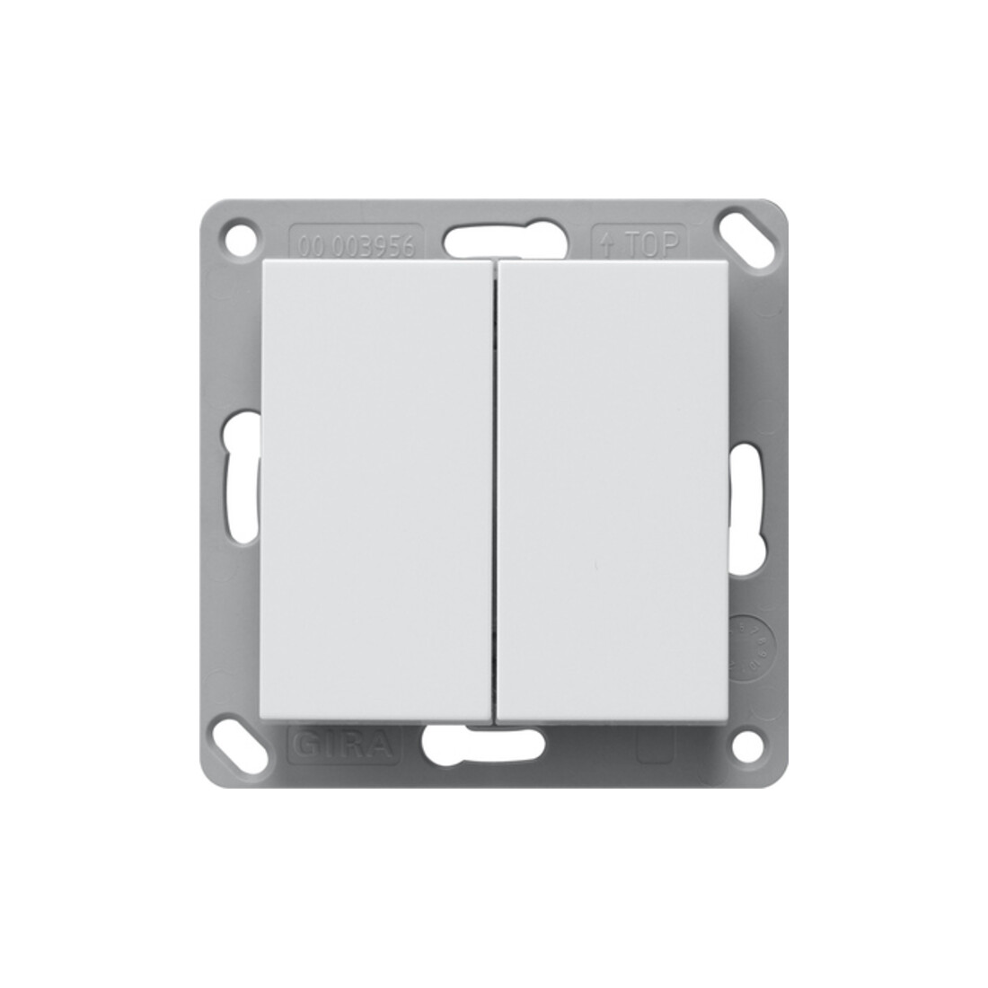 Gira Funk-Wandsend. batterielos 2fach reinweiß 242203