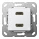 Gira HDMI 2fach Gender Changer rws 567103