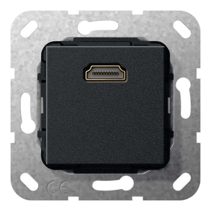 Gira HDMI adaptateur de genre noir mat 566910