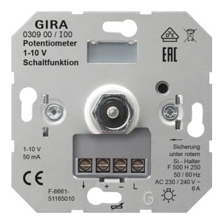 Gira Insert potentiomètre 030900