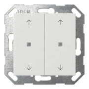 Gira Interrupteur à bascule KNX, 2 boutons, blanc pur 517403-1