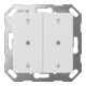 Gira Interrupteur à bascule KNX, 2 boutons, blanc pur 517403