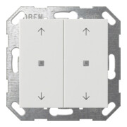 Gira Interrupteur à bascule KNX, 2 boutons, blanc pur 517403-3