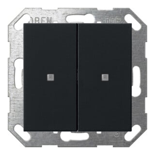 Gira Interrupteur à bascule KNX 2 fois noir