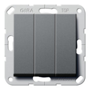 Gira Interrupteur à bascule va-et-vient triple System 55 Anthracite 283228-1