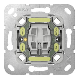 Gira Interrupteur à touche 2 pôles LED orange 230V 10AX