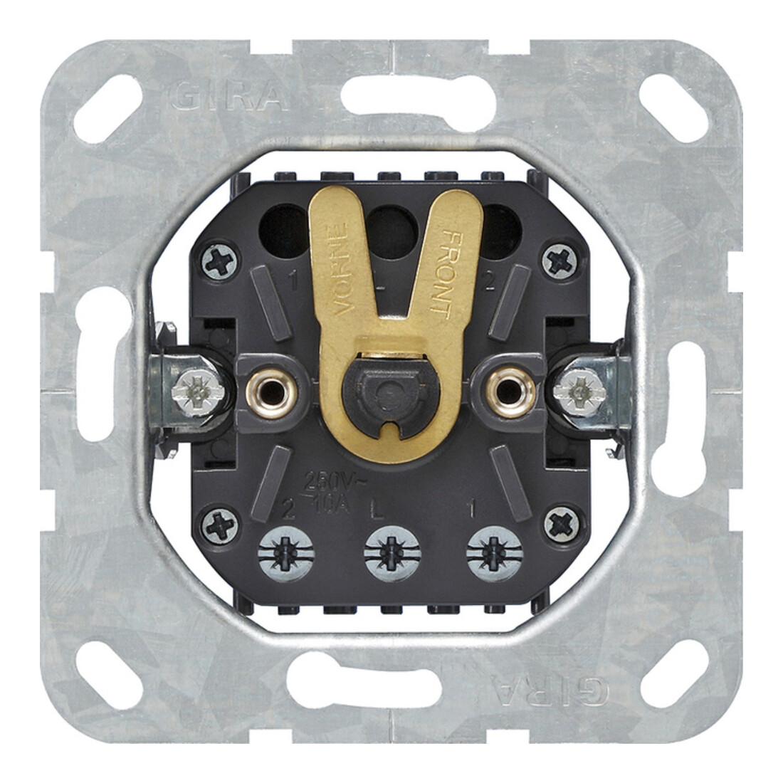 Gira Interrupteur à volet roulant pour plaque centrale avec bouton 015400