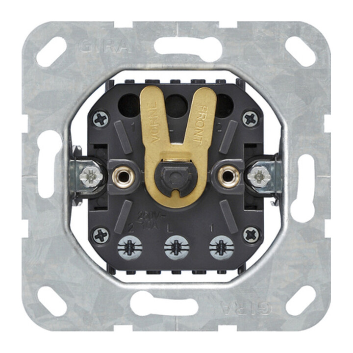 Gira Interrupteur à volet roulant pour plaque centrale avec bouton 015400