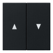 Gira Interrupteur bascule 2x noir avec symbole flèche 0294005-3