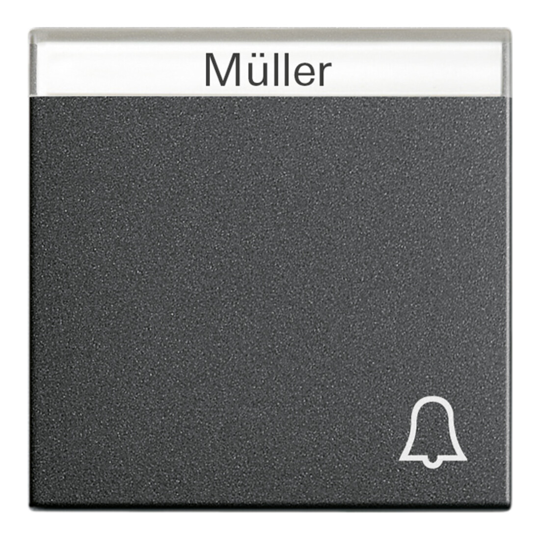 Gira Interrupteur de sonnette anthracite avec inscription, System55 067328