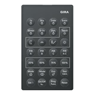 Gira IR-Fernbedienung PIR1 238200