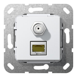 Gira Jack modulaire RJ45 Cat6A avec SAT F et 569703