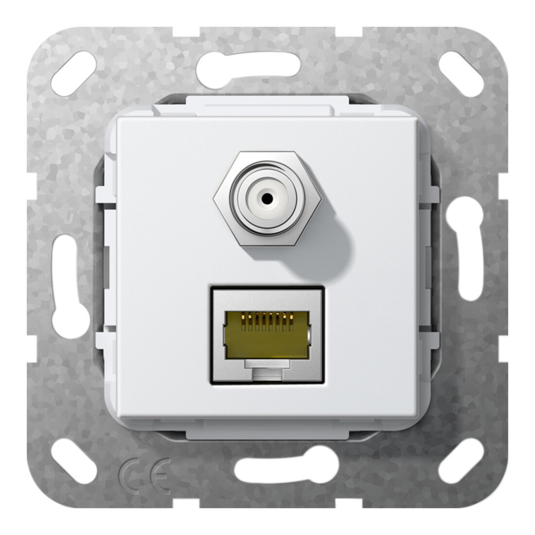 Gira Jack modulaire RJ45 Cat6A avec SAT F et 569703