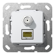 Gira Jack modulaire RJ45 Cat6A avec SAT F et 569703-3