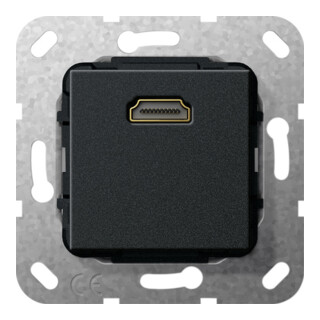 Gira Kabelpeitsche HDMI UP Tragring sw matt 567010