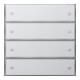 Gira KNX Capteur tactile 3 Confort 4 touches, rws 2034112