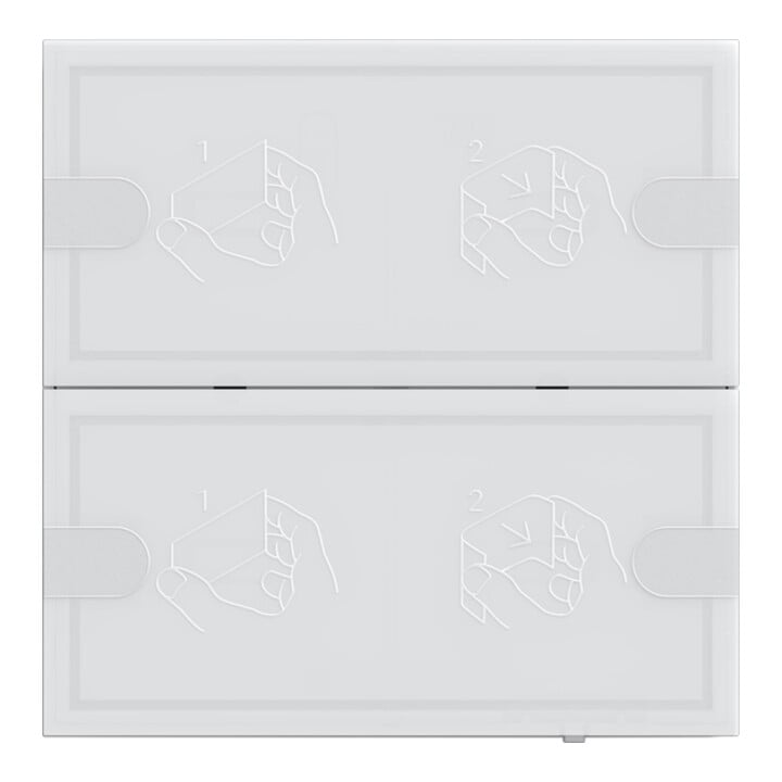 Gira KNX Capteur tactile 4 Confort 2f TS4 blanc 5002003