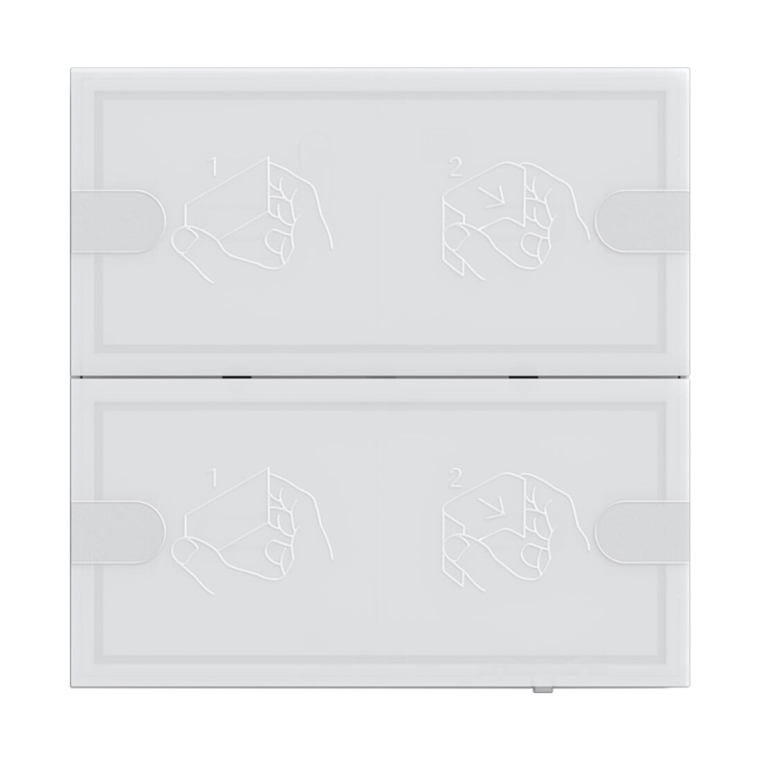 Gira KNX Capteur tactile 4 Confort 2f TS4 blanc 5002003