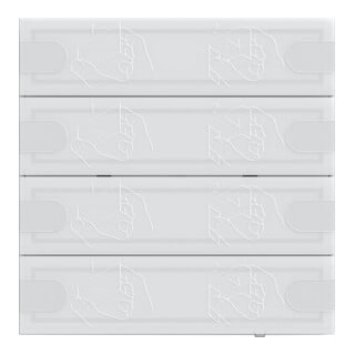 Gira KNX Capteur tactile 4 Confort 4f TS4 blanc 5004003