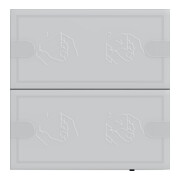 Gira KNX Capteur tactile 4 fonctions confort 2 touches TS4 anthracite 5002028-1