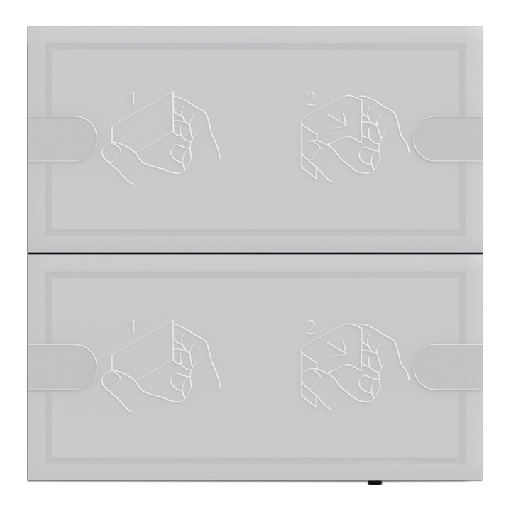 Gira KNX Capteur tactile 4 fonctions confort 2 touches TS4 anthracite 5002028