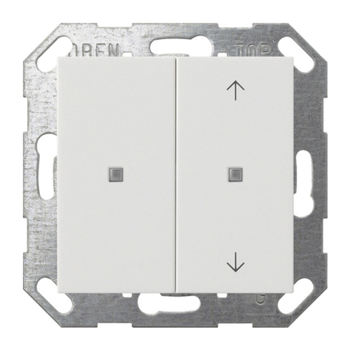 Gira KNX Interrupteur à bascule 2f blanc non imprimé/flèches 517503