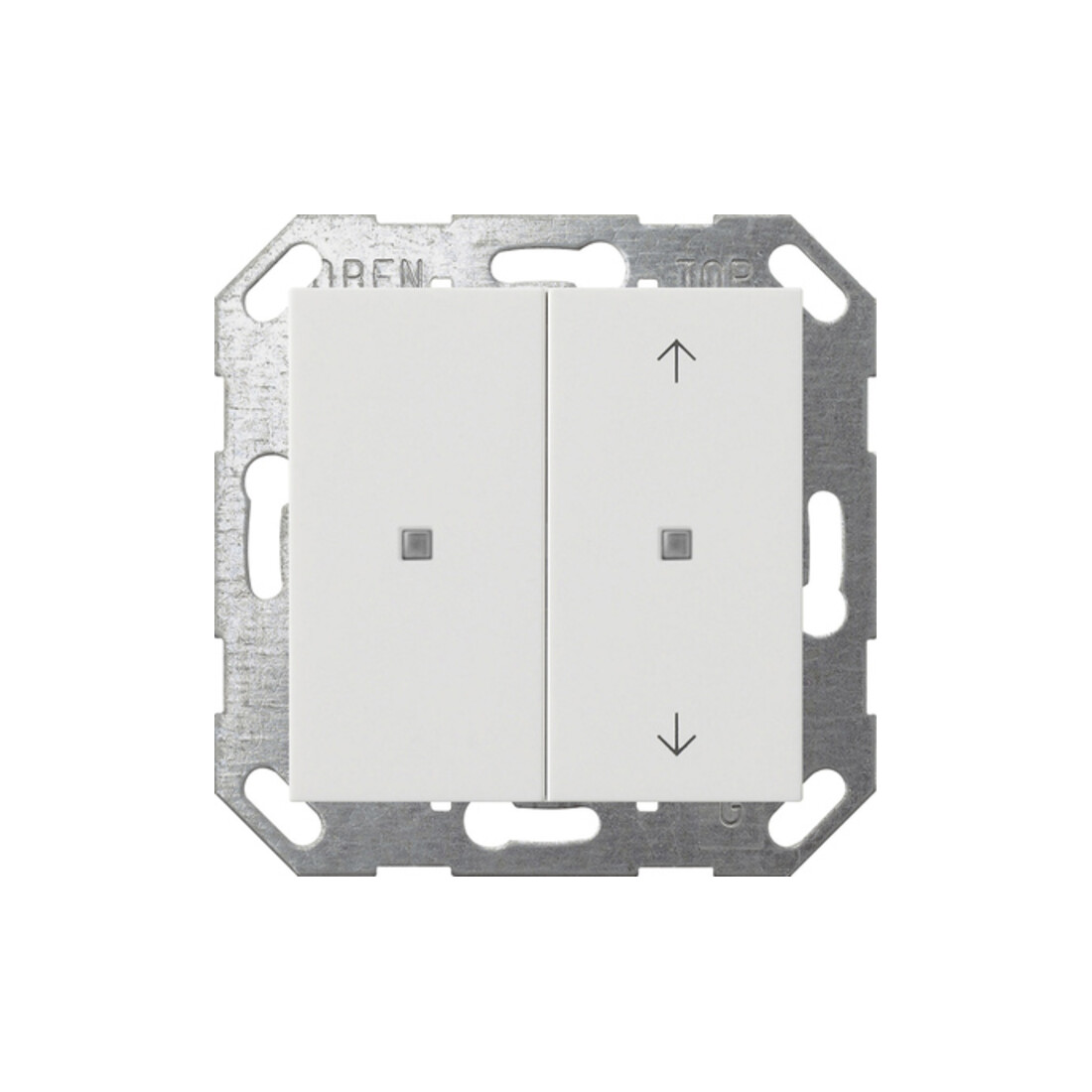 Gira KNX Interrupteur à bascule 2f blanc non imprimé/flèches 517503