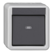 Gira KNX Interrupteur BA 1 touche gris saillie 1 point 515130-1