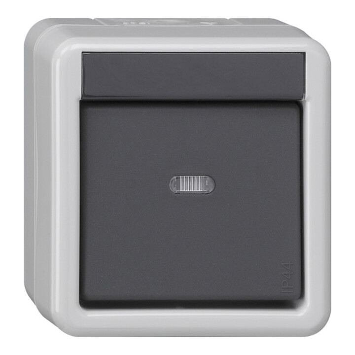 Gira KNX Interrupteur BA 1 touche gris saillie 1 point 515130