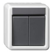 Gira KNX Interrupteur BA 2 boutons gris AP 1 point 516130-1