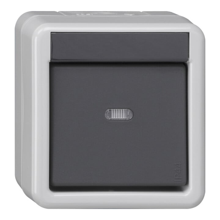 Gira KNX Taster BA 1fach grau AP 1Punkt 515130