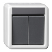 Gira KNX Taster BA 2fach grau AP 1Punkt 516130-3