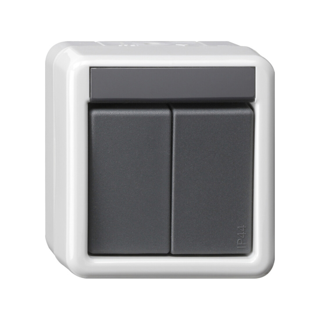 Gira KNX Taster BA 2fach grau AP 1Punkt 516130