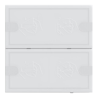 Gira KNX Tastsensor 4 Komfort 2f TS4 ws 5002003