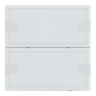 Gira KNX Tastsensor 4 Komfort 2f TS4 ws 5002003