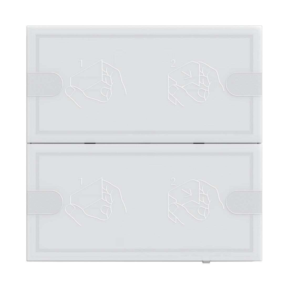 Gira KNX Tastsensor 4 Komfort 2f TS4 ws 5002003