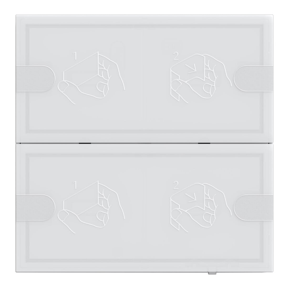 Gira KNX Tastsensor 4 Komfort 2f TS4 ws 5002003