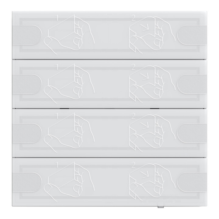 Gira KNX Tastsensor 4 Komfort 4f TS4 ws 5004003